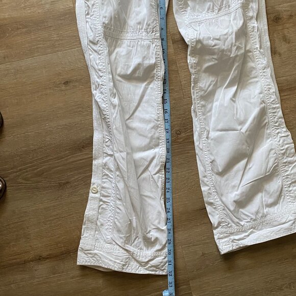 White Cotton Cargo Pant - Picture 9 of 11